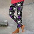thumbnail image 5 of QATAINLAV Women 2024 Halloween Costumes, Leggings for Women Tummy Control Butt Lift High Waisted Yoga Pants Trendy Graphic Print Seamless Tight Bottoms Lightning Sale Purple S, 5 of 7