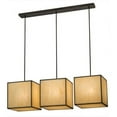 thumbnail image 3 of Meyda 144372 57 in. Quadrato Kessler 3 Light Island Pendant, Chestnut, 3 of 5