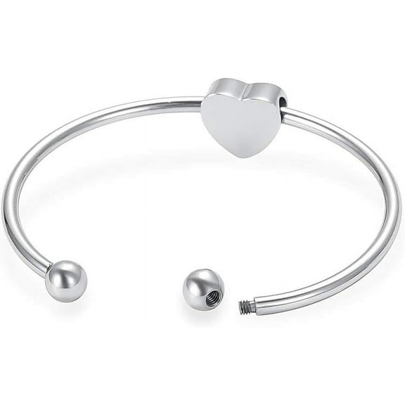 Cremation Bracelet Heart Urn Bracelet for Ashes for Women Always In My Heart Urn Bangle Bracelet