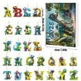 thumbnail image 3 of 2D Acrylic Christmas Countdown Calendar Set with Double Printing Dinosaur Design for Kids Festive Tree Decoration Holiday Activity, 3 of 7