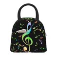 thumbnail image 1 of Balery Music Notes Bolsa de Almuerzo para Mujeres, Caja de Almuerzo, Bolsa de Almuerzo Pequeña Impermeable, Tote de Almuerzo Reutilizable con Gran Capacidad, 1 of 6
