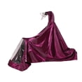 thumbnail image 4 of Poncho de lluvia para motocicleta, chaqueta impermeable larga de cuerpo completo para bicicleta, reutilizable con Con cubierta de espejo, 4 of 7