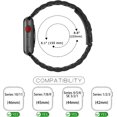 thumbnail image 6 of moogdieo Band Compatible with Apple Watch Band 49mm 46mm 45mm 44mm  Premium Stainless Steel Metal Replacement Strap Compatible with Apple Watch Ultra 3 2 1 Series 11 10 9 8 7 6 5 4 3 2 1 SE, Black, 6 of 15