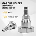 thumbnail image 3 of Adapter Paint Spray Gun (31) 16127 (Aftermarket) Compatible with 3M PPS System, 3 of 8