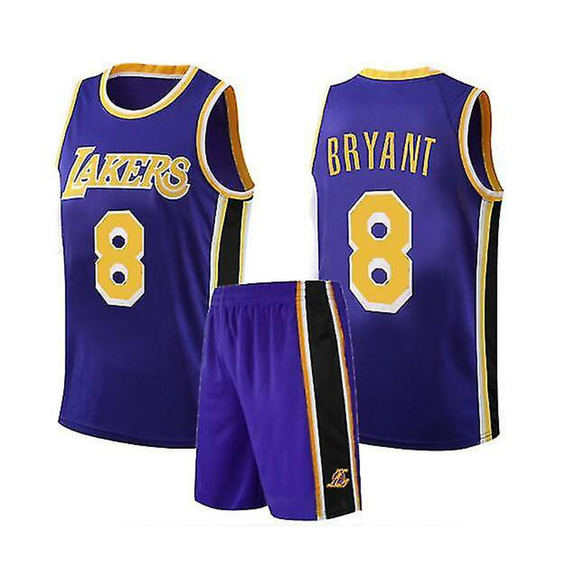 Pedymaquem Men's Basketball Jersey L.A. Lakers Bryant8#Splicing T-Shirt Player Jersey Shorts Sports Suit Size S-3xl Other Xxl 54