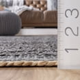 thumbnail image 4 of nuLOOM Koda Solid Leather Flatweave Area Rug, 7' 6" x 9' 6", Gray, 4 of 5