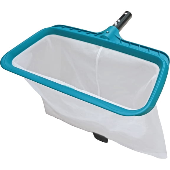 Professional Pool Skimmer Net, Heavy Duty Swimming Leaf Rake Cleaning Tool with Deep Fine Nylon Mesh Net Bag - Fast Cleaning,Easy Scoop Edge,Debris Pickup Removal (No Pole)