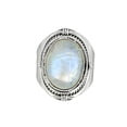 thumbnail image 2 of YoTreasure 12x16 MM Moonstone Ring Solid 925 Sterling Silver Solitaire Ring, 2 of 8