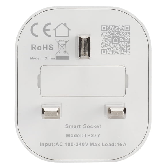 Wifi Socket, 5.5x5x7cm Voice Control Smart Outlet Durable Easy To Use With Timer Function For