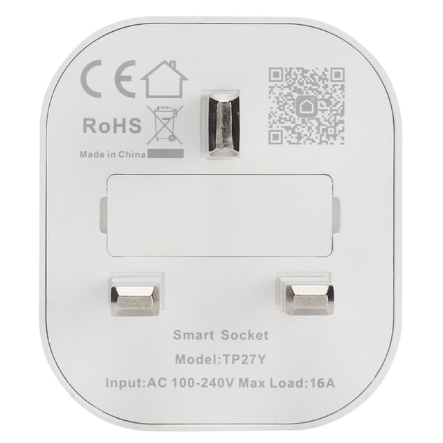 Wifi Socket, 5.5x5x7cm Voice Control Smart Outlet Durable Easy To Use With Timer Function For