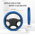 thumbnail image 4 of Bingfone A Blue Glitter Steering Wheel Cover - Universal 15 Inches Car Steering Wheel Covers Grip Auto Internal Accessories, 4 of 6
