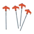 thumbnail image 4 of 4 piquetas para tienda de campaña, estacas para toldo, estacas multifuncionales para el suelo, clavos de fijación para tienda de campaña, senderismo, Naranja, 4 of 8