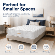 Bellable 14-inch King Hybrid Mattress, Medium-Firm Memory Foam and Innerspring in a Box