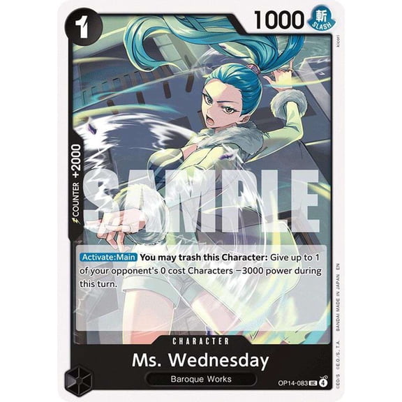 One Piece The Azure Sea's Seven Uncommon Ms. Wednesday OP14-083