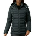 thumbnail image 6 of ZACPNCV Women's Packable Lightweight Full-Zip Puffer Jacket with Hood Quilted Winter Coat, 6 of 9