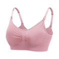 thumbnail image 1 of Nursing Bra Womens Maternity Breastfeeding Bra Seamless Wireless Sleep Bra, 1 of 7