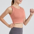 thumbnail image 5 of Lixiuxyad Women's Solid Color Sports Bra Yoga Bra Vest Suspender,Bras for Women Orange XXL, 5 of 7