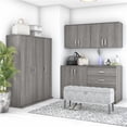 thumbnail image 1 of Pemberly Row Ensemble de Rangement Modulaire pour Garde-Robe de 6 Pcs avec Armoires en Gris Platine, 1 of 8