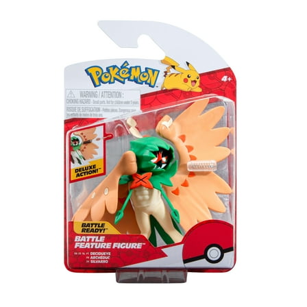Official Pokémon Battle Feature Figure: Decidueye - Articulated 4.5-Inch Action Toy