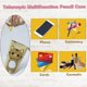 thumbnail image 5 of Estuche con cremallera, estuche para lápices para niñas y adolescentes, estuche para lápices para estudiantes, estuche para lápices con soporte, estuche telescópico para lápices, 5 of 7