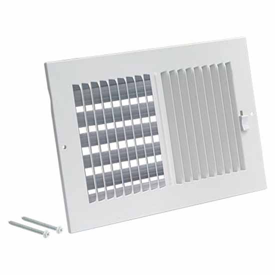 EZFLO 61610 TwoWay 10" x 6" Steel Sidewall or Ceiling Ventilation Return Filter Air Register