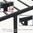 thumbnail image 6 of Yaheetech Classic Iron Platform Bed with High Headboard and Footboard, California king, Black, 6 of 8