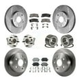 thumbnail image 1 of Transit Auto Front Rear Wheel Hub Bearings Assembly Disc Brake Rotors and Ceramic Pads Kit (10Pc) for Car Toyota Camry Solara Lexus ES300 - Left Right Side (Driver Passenger) KBB-107034, 1 of 10