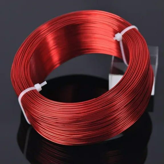 U8MO 1/1.5/2/2.5/3mm Soft Metal Aluminium Craft Beading Wire Cord Wholesale DIY-2mm-Red