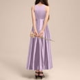 thumbnail image 5 of Bwiyojiz Tailles Mode 110-160 Robe de Performance Confortable Unie pour Filles Sans Manches à Col Rond Jupe Longue pour Enfants, Violet, 5 of 5