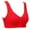 Red A, variant on Elainilye Fashion Women Bras Wireless Plus Size Underwear Comfortable Lace Breathable Bra Everyday Bras,Red