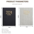 thumbnail image 2 of Agenda Quotidien 2024, Petit Agenda Compact de Poche pour Organisation, 2 of 7