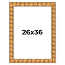 26x36 Frame Beige Real Wood Picture Frame Width 3 inches | Interior Frame Depth 0.5 inches |