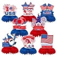 thumbnail image 4 of 250 Anniversary Usa 4Th Of July Independence Day Decorations Red, White Blue Honeycomb Set Fourth Of Decorative Props Party Supplies, 4 of 5