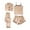 H-Khaki, variant on Kcodviy Women Pajamas Set Short Lady Pajamas Set Sleeve Top Capri Pants Pajamas for Women Plus Size Sleepwear Plus