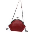 thumbnail image 2 of Bolso de Hombro con Cadena Yuyangstore para Mujer Pequeño Tipo Cartera Rojo Oscuro, 2 of 8