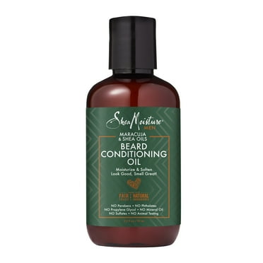 SheaMoisture Maracuja Oil & Shea Butter for a Full Beard Beard Conditioning Oil to Soften and Shine Beards 3.2 oz