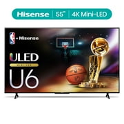 Hisense 55-Inch Class U6 Series Mini-LED ULED 4K UHD Google Smart TV (55U6N) - QLED Quantum Dot Color, Dolby Vision, Full Array Local Dimming, Game Mode Plus
