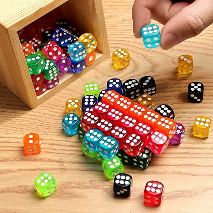 Acheter Dés colorés 50 pièces, dés à 6 faces pour jeux de société, dés en vrac de 14 mm pour l'apprentissage des mathématiques, dés pour salle de classe Acheter Dés colorés 50 pièces, dés à 6 faces pour jeux de société, dés en vrac de 14 mm pour l'apprentissage des mathématiques, dés pour salle de classe