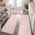 thumbnail image 2 of Pioneer Flower Floral Print Pattern Kitchen Rugs Sets Of 3,Kitchen Runner Rugs Non Skid Washable,Decorative Kitchen Floor Mats for Kitchen,Sink,Laundry,17"x30"+ 17"x47" + 17"x59", 2 of 6