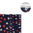 thumbnail image 5 of Yayeee Shower Curtain with Hooks 72"x72" Waterproof Fabric Bathroom Hanging Decor, Red Starry Pattern, 5 of 5