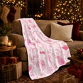 thumbnail image 3 of Whimsical Sweet Treats And Pearls Detailed Visual Pattern Cheerful Fantasy Art Lovers Expressive Room Motif Warm Flannel Blanket, Housewarming Gift for Bedroom and Living Room Home Decor, 3 of 9