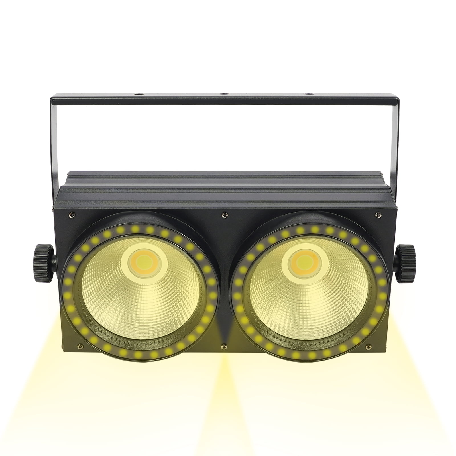 2-Eyes LED COB Stage Light, Black LED COB Par Light 60° Beam Angle