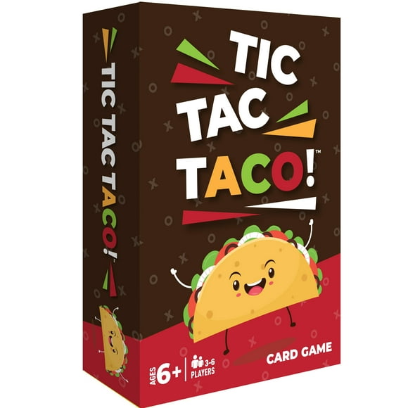 Slapburger Tic Tac Taco - Divertida noche de juegos familiares - Divertidos juegos de cartas para niños Pasatiempo interior para padres, hermanos, amigos y preadolescentes Gran fiesta para grupos y re