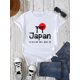 thumbnail image 2 of Japan Shrine Print T-Shirt, Casual Crew Neck Short Sleeve Tee, Cotton Medium Stretch Geometric-pattern Summer Knit Fabric, 2 of 7