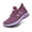 Purple, variant on CHENge Women's Fashion Sneakers on Lightweight Casual Arch Support Low Top Work Shoe Women Trail Footwear Hiking Grounding Biking Mesh Shoes