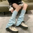 thumbnail image 3 of Leg Warmers Y2K Kawaii Ripped Leg Warmers for Girl Women Cute Knitted Socks Y2K Harajuku Goth Accessories, 3 of 5