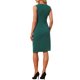 thumbnail image 3 of Vestido elegante sin mangas para mujeres Inspire Chic, vestido ajustado tipo lápiz XL verde para el trabajo, 3 of 5