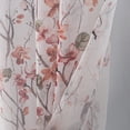 thumbnail image 2 of Amelia Floral Sheer Window Curtain Panel 84" or 90" 54" x 84" - ROSE, 2 of 5