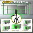 thumbnail image 5 of 4D 360° Self-Leveling Laser Level, Cross Line Laser Tool with Tripod for Construction, Home Renovation, and Floor Tile Projects, 5 of 10