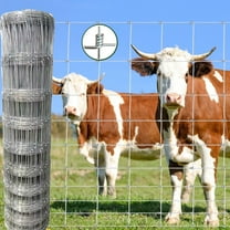 Farm Fence 5ft x 164ft Heavy Zinc Coating Field Wire Fencing, Deer Fence, Galvanized Livestock Fence,Goat Fence,Hog Wire Fencing, Garden Fencing Used to Yard and Garden